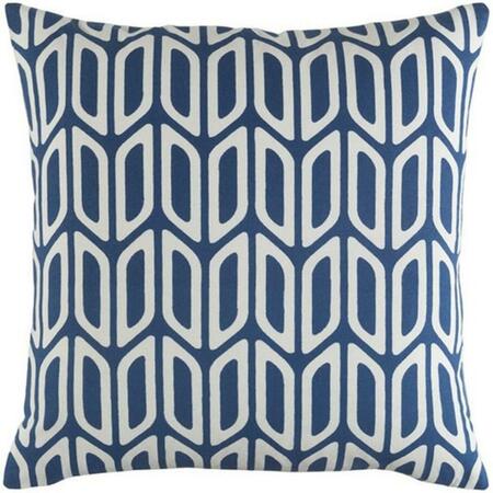 ARTISTIC WEAVERS Trudy Nellie Throw Pillow Cover- Navy TRUD7132-1818